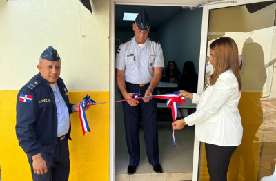 El Gral. de Brigada Piloto, Francisco M. Corominas Sánchez, FARD, Director Ejecutivo de la SVSP, hace entrega de las diferentes áreas que estaban en remodelación.