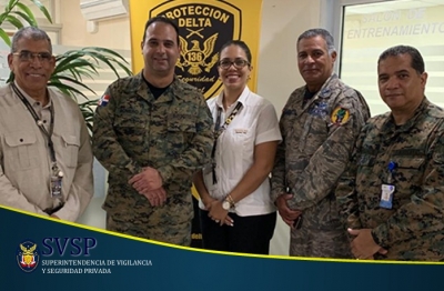 Visita de Cortesía de nuestro Director Ejecutivo, Gral. de Brigada, Jean A. Romero Jorge, ERD., y parte del equipo de trabajo, a la empresa de seguridad “Protección Delta”