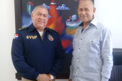 Director Ejecutivo de esta SVSP realizo una visita al Viceministro de Control y Regulación de Armas y Municiones del Ministerio de Interior y Policía y al Lic. José Sánchez Payano
