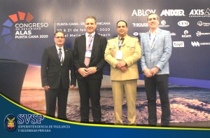 Superintendente de Vigilancia y Seguridad Privada, Gral. de Brigada, Jean A. Romero Jorge, ERD., participó en el acto de apertura del 1er. Congreso Internacional de Seguridad, ALAS - 2020